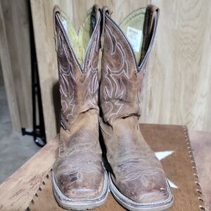 Double H Tan Leather Boots